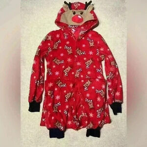 Reindeer Christmas Adult PJs size Medium Onesie